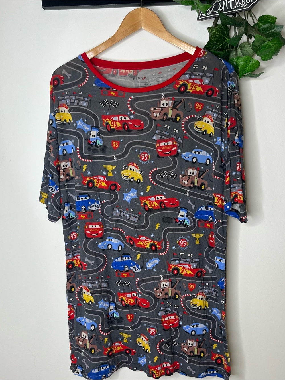 Little Sleepies Disney Pixar Cars Piston Cup Men’s Pajama Top Medium